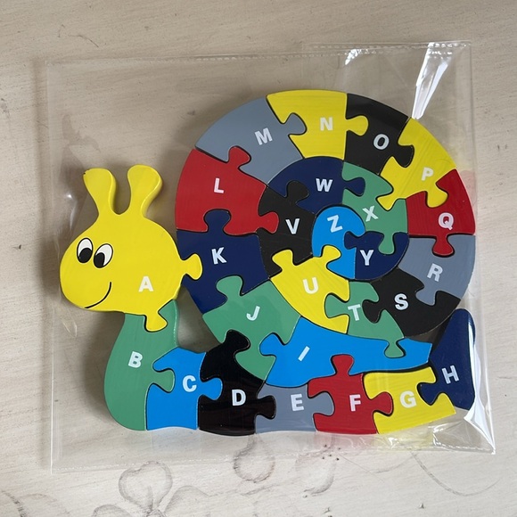 WOODEN ALPHABET TURTLE PUZZLE - Picture 8 of 9